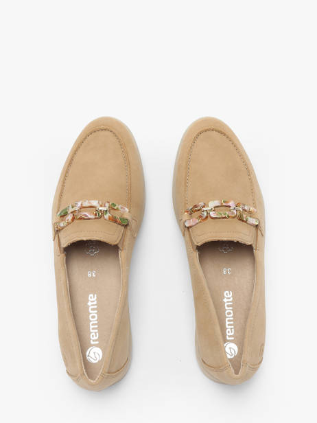 Mocassins Uit Leder Remonte Beige women 62 ander zicht 4